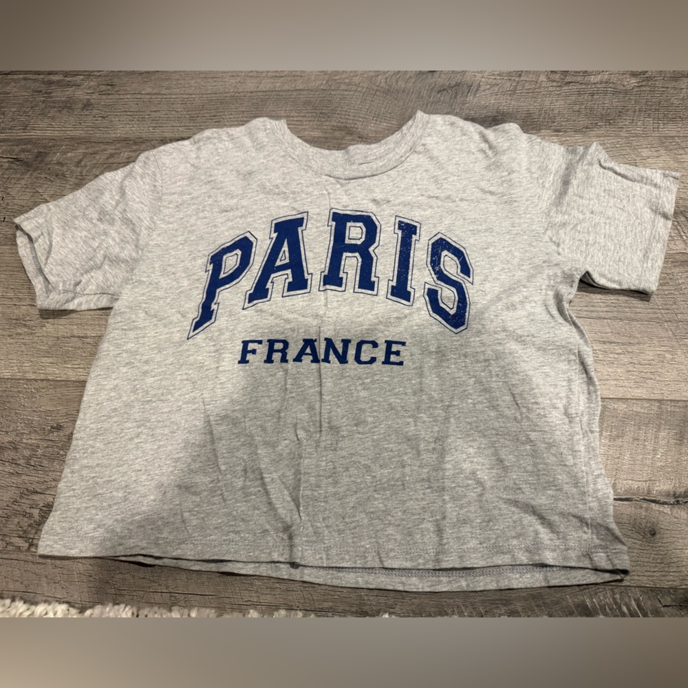 Rebellious One Gray and Blue Paris Tee